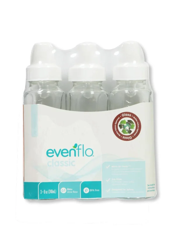 Evenflo Classic 3-Pack Glass Bottles