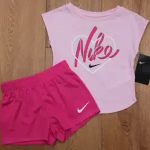 Nike Toddler Girl T-Shirt & Mesh Shorts