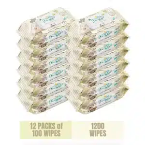 Predo Baby Wipes, 12 Packs, 1200 Wipes..